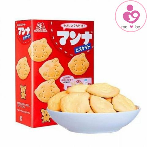Bánh quy ăn dặm Morinaga Manna của Nhật Bản cho bé từ 7 tháng tuổi hộp 86g