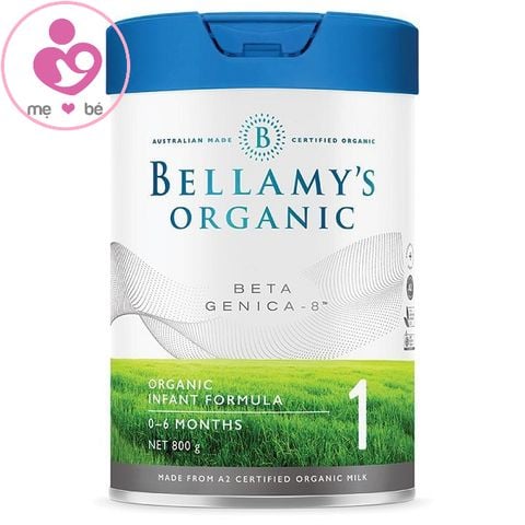Sữa Bellamy’s Organic Beta Genica–8™ số 1 của Úc dành cho trẻ từ 0-6 tháng hộp 800g