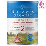 Sữa Bellamy’s Organic số 2 của Úc cho trẻ từ 6-12 tháng hộp 900g