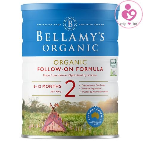 Sữa Bellamy’s Organic số 2 của Úc cho trẻ từ 6-12 tháng hộp 900g