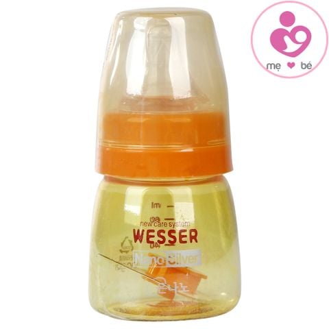 Bình sữa cổ hẹp Wesser Nano Silver 60ml phù hợp cho bé từ 0 tháng tuổi