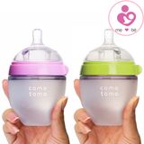 Bình sữa silicon cổ rộng Comotomo 150ml phù hợp cho bé từ 0 tháng tuổi