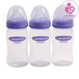 Set 3 bình sữa Lansinoh mOmma núm ti size M dung tích 240ml