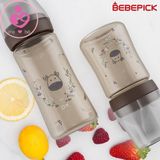 Bình sữa cổ rộng Bebepick Puttiatti nội địa Hàn Quốc cho trẻ từ 8.5 tháng tuổi dung tích 250ml