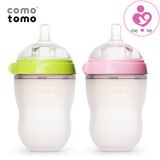 Bình sữa silicon cổ rộng Comotomo 250ml cho bé từ 3 tháng tuổi