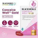 Hỗ trợ thụ thai Blackmores Conceive Well Gold của Úc hộp 56 viên