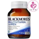 Vitamin tổng hợp tăng cường sinh lực phái mạnh Blackmores Multivitamin For Men của Úc lọ 50 viên