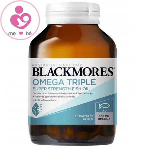 Dầu cá hàm lượng cao Blackmores Omega Triple của Úc