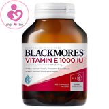 Viên uống bổ sung vitamin E Blackmores Vitamin E 1000 IU của Úc lọ 30 viên