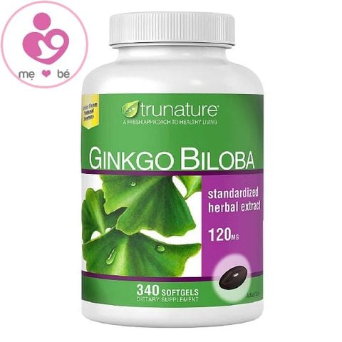 Bổ não Trunature Ginkgo Biloba 120mg của Mỹ lọ 340 viên