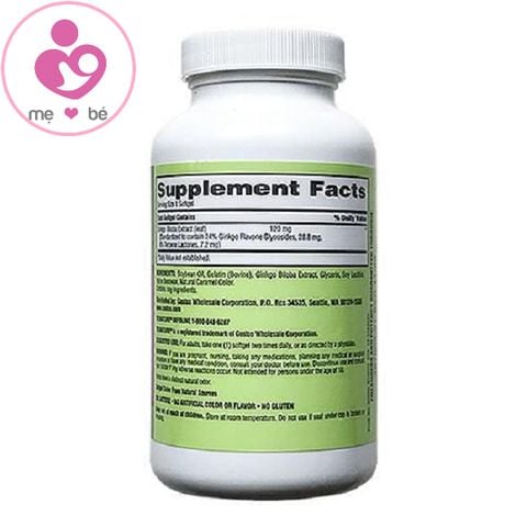 Bổ não Trunature Ginkgo Biloba 120mg của Mỹ lọ 340 viên
