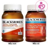 Viên uống bổ xương khớp Blackmores Total Calcium Magnesium + D3 hộp 200 viên