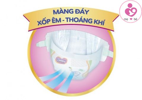 Tã dán Bobby Extra Soft Dry size S cho bé 4-7 kg