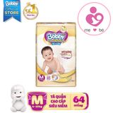 Tã quần Bobby Extra Soft Dry size M 64 miếng cho bé 6-10 kg