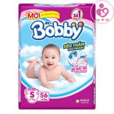 Tã dán Bobby siêu thấm size S cho bé 4-7 kg