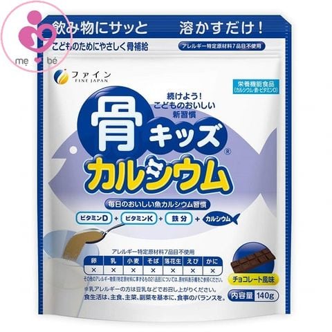 Bột canxi cá tuyết Fine Bones của Nhật Bản giúp tăng chiều cao gói 140g