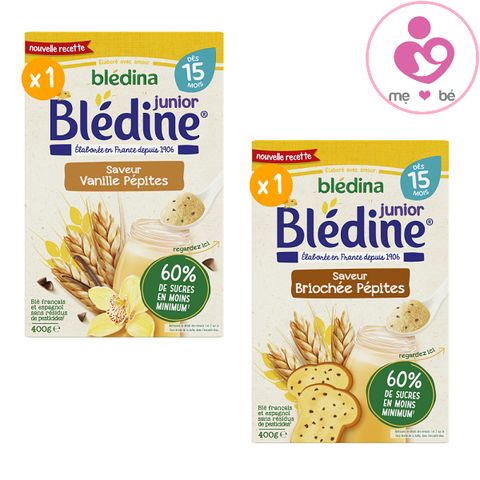 Bột lắc sữa Bledine Junior của Pháp cho trẻ từ 15 tháng tuổi hộp 400g