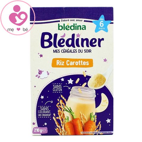Bột pha/lắc sữa đêm Blediner 6m của Pháp cho bé từ 6 tháng hộp 210g