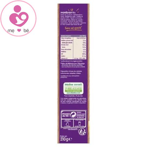 Bột pha/lắc sữa đêm Blediner 6m của Pháp cho bé từ 6 tháng hộp 210g