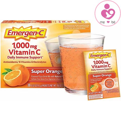 Bột sủi Emergen-C 1000mg Vitamin C của Mỹ hộp 30 gói