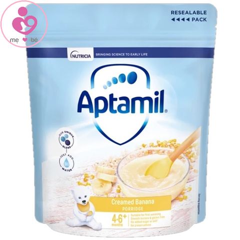 Bột ăn dặm Aptamil 4-6+ của Anh cho trẻ từ 4 đến 6 tháng tuổi gói 125g