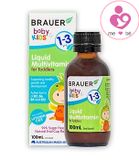 Vitamin tổng hợp Brauer Baby & Kids 1-3 của Úc cho bé từ 1đến 3 tuổi lọ 100ml
