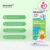 Vitamin tổng hợp Brauer Baby & Kids 1-3 của Úc cho bé từ 1đến 3 tuổi lọ 100ml