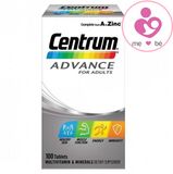 Vitamin tổng hợp cho người trưởng thành Centrum Advance for Adults của Úc lọ 100 viên
