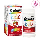 Vitamin tổng hợp Centrum Kids Strawberry của Úc cho trẻ từ 3 tuổi lọ 60 viên