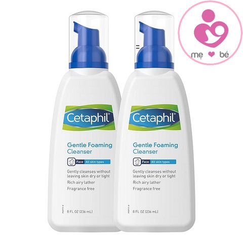 Sữa rửa mặt tạo bọt Cetaphil Gentle Foaming Cleanser của Canada chai 236ml