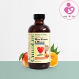 Vitamin tổng hợp Childlife Multi Vitamin & Mineral của Mỹ cho trẻ từ 6 tháng tuổi lọ 237ml