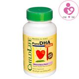 Viên DHA Childlife Pure DHA của Mỹ cho trẻ từ 6 tháng tuổi lọ 90 viên