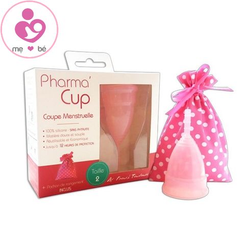 Cốc nguyệt san Pharma Cup của Pháp size 1 & 2 hộp 1 cốc