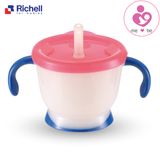 Cốc tập uống nước 3 giai đoạn Richell của Nhật Bản cho bé từ 6 tháng tuổi dung tích 150ml