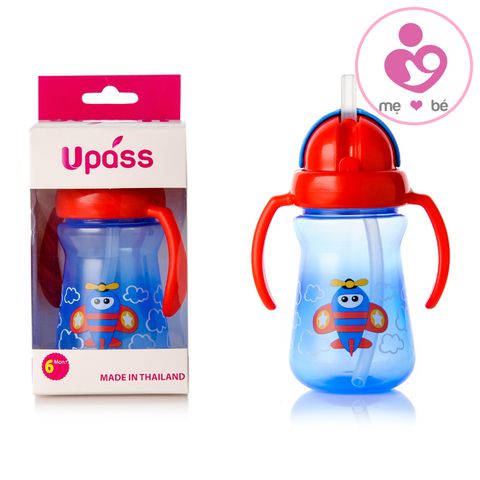 Cốc uống nước bằng ống hút 2 tay cầm Upass Thái Lan UP0080N