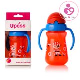 Cốc uống nước bằng ống hút 2 tay cầm Upass Thái Lan UP0080N