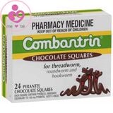 Kẹo tẩy giun Combantrin Chocolate Squares của Úc hộp 24 miếng