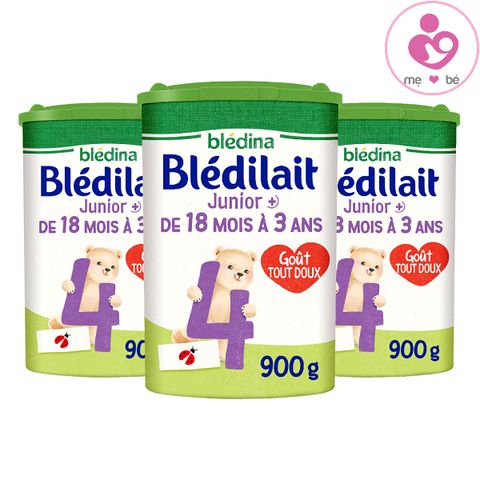 Combo 3 hộp sữa Blédilait Junior+ số 4 của Pháp cho trẻ từ 18 tháng tuổi hộp 900g