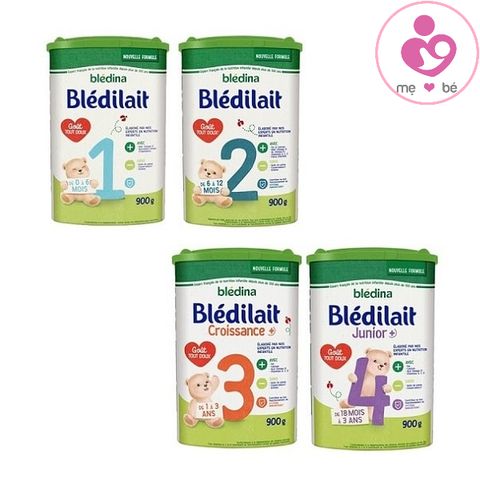 Combo 3 hộp sữa Blédilait số 2 của Pháp cho bé từ 6-12 tháng tuổi 900g