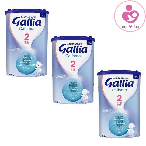 Combo 3 hộp sữa Gallia Calisma Croissance số 2 của Pháp cho trẻ từ 6-12 tháng