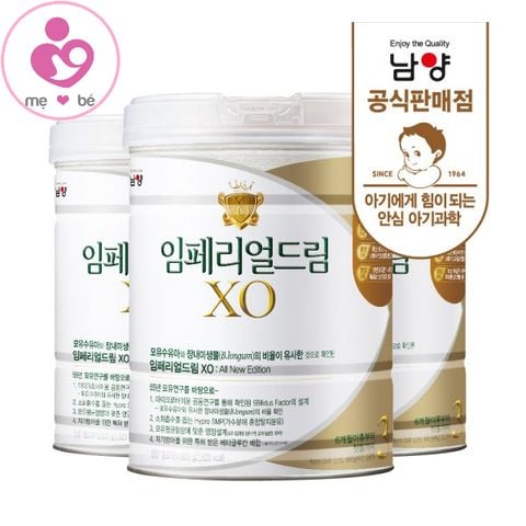 Combo 3 hộp sữa XO số 3 của Hàn Quốc cho trẻ từ 6-12 tháng 800g (mẫu mới 2022)