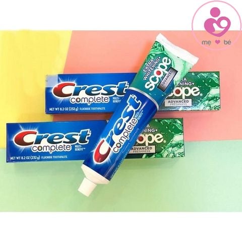 Combo 5 kem đánh răng Crest Complete Extra Whitening Scope của Mỹ tuýp 232g