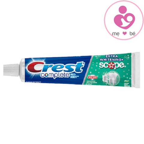 Kem đánh răng Crest Complete Extra Whitening Scope của Mỹ tuýp 232g
