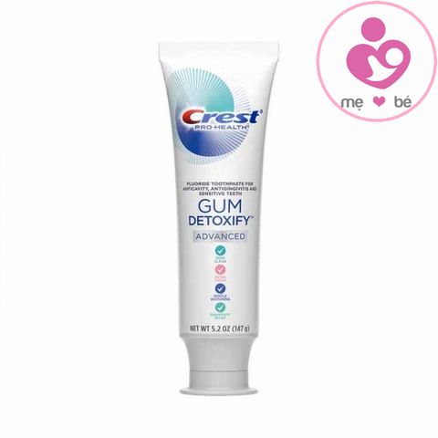 Kem đánh răng Crest Gum Detoxify Advanced 4in1 tuýp 147g