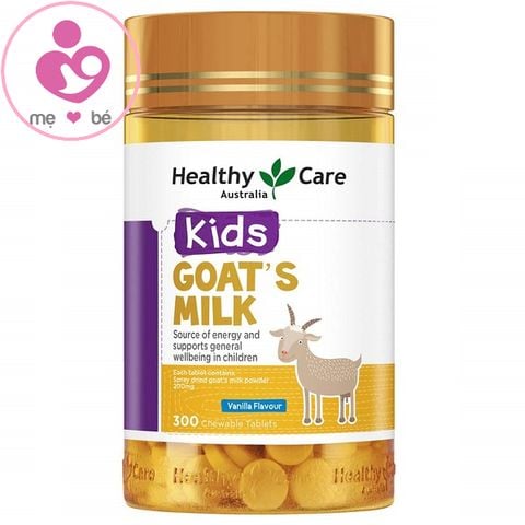 Sữa dê cô đặc dạng viên Healthy Care Kids Goats Milk của Úc cho trẻ từ 2 tuổi