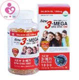 Dầu cá hồi Omega 3 New 3-MEGA salmon oil 1000mg của Hàn Quốc lọ 300 viên