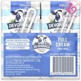 Sữa tươi Devondale Full Cream Pure Milk của Úc cho trẻ từ 12 tháng thùng 24 hộp 200ml/hộp