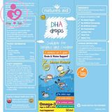 DHA dạng giọt Natures Aid DHA Drops cho bé từ 3 tháng đến 5 tuổi lọ 50ml