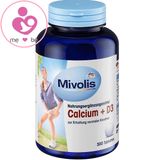 Viên canxi và vitamin D3 Mivolis Calcium + D3 của Đức lọ 300 viên