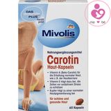 Viên chống nắng bảo vệ da Mivolis Carotin Haut-Kapseln của Đức hộp 60 viên